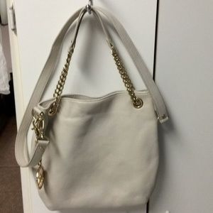 Pre-owned Michael Kors Cream Colored Purse 👛